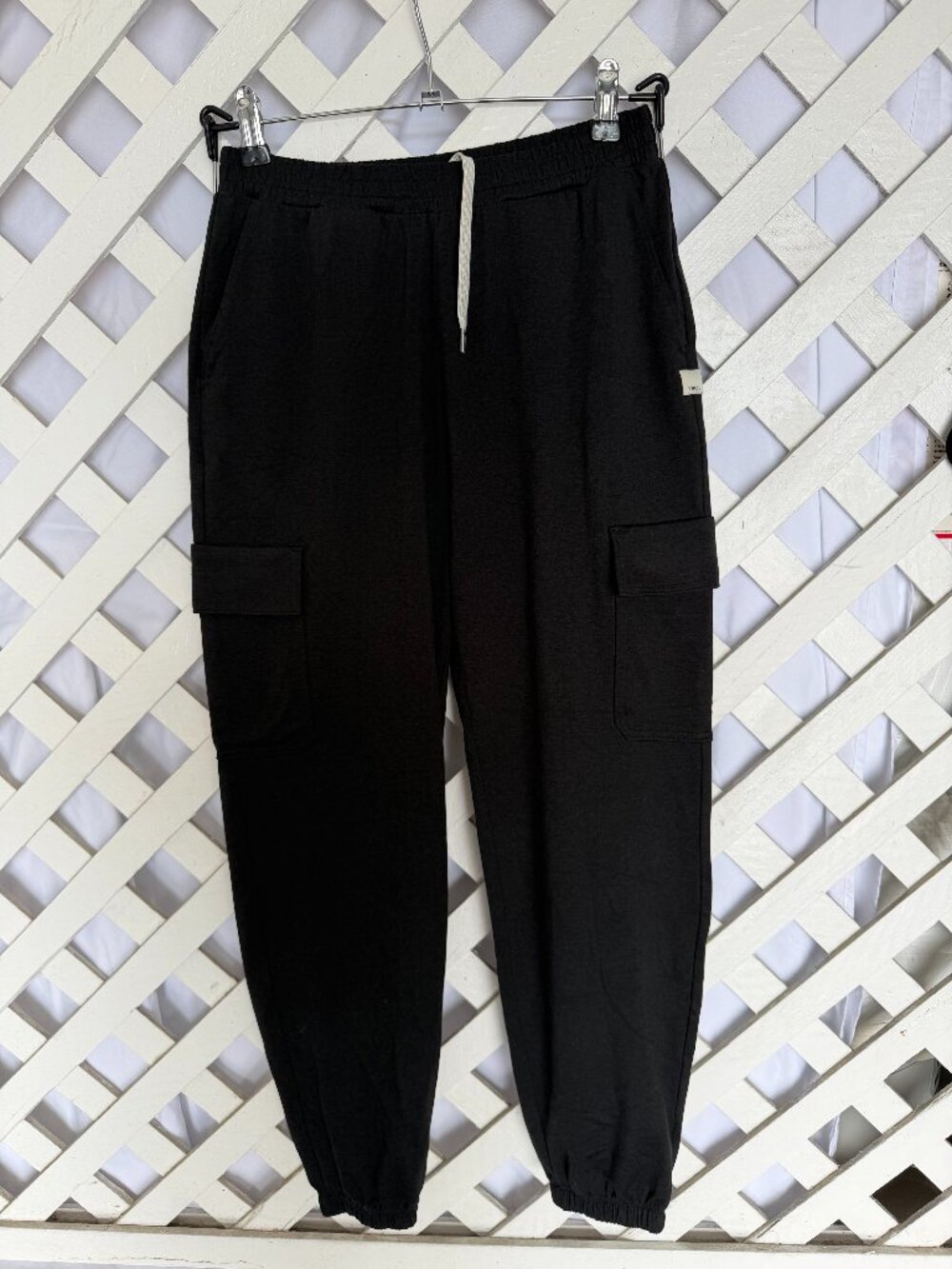 Vuori Boyfriend Cargo Sweatpants Lounge Pants Black Heather Size XS